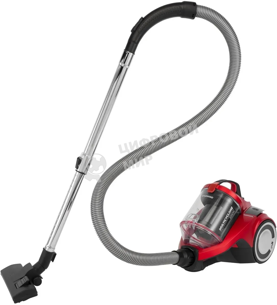 Пылесос Starwind SCV2081 красный/черный, 350/2000 Вт, уборка сухая, пылесборник контейнер 3.5 л