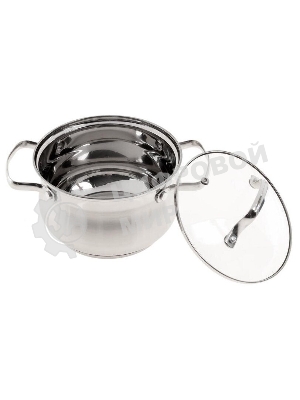 Набор посуды Kelli KL-4209 6 пред. Кастрюля с жаропрочной стекл. крышкой 2.1 л. Кастрюля с жаропрочной стекл. крышкой 3 л. Кастрюля с жаропрочной стекл. крышкой 4 л. Высококачественная нерж. сталь 18/10. 5-ти слойное капсульное дно.