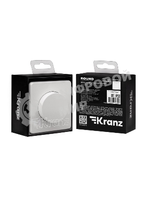 Светорегулятор Kranz KR-78-0732-1 ROUND (диммер) 300Вт с/у перламутр