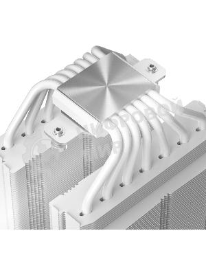 Кулер для процессора Thermalright Royal Pretor 130 Ultra White (4-pin PWM, 158mm, Ni/Cu, 7x6mm, 1x120mm ARGB +1x130mm, 69CFM/81.88CFM, 27dBA/28.3dBA, 2150RPM/1750RPM, S: 1200, 1700, 1851, 115X, 2011, 2066, AM4, AM5, white)