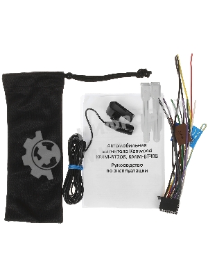 Автомагнитола Kenwood KMM-BT408, 1 DIN, Bluetooth, USB Type-A, AUX, съёмная панель