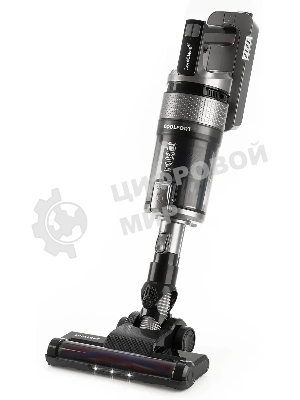 Пылесос вертикальный Coolfort CF-3000 серый, питание от аккумулятора, 135 Вт, уборка сухая, пылесборник 0.5 л, работа от АКБ max 35 мин.