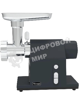 Мясорубка электрическая Rondell RDE-1452 графит/серебристый, 2000 Вт, 1.5 кг/мин, реверс, защита от перегрузки, насадки - 5