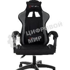 Кресло Zombie Void черный/серый, экокожа, 120 кг, механизм качания