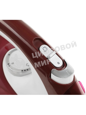 Утюг Gorenje SIH2200RBC красный/белый, 2200 Вт, 30 г/мин, 90 г/мин, 280 мл