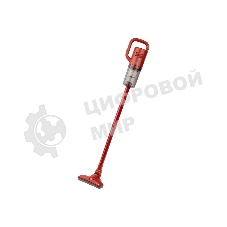 Пылесос вертикальный Homestar HS-1027 красный, питание от аккумулятора, 200 Вт, уборка сухая, пылесборник 1.5 л