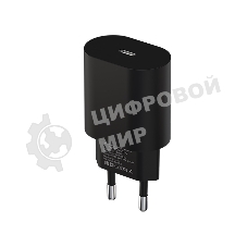 Сетевое зарядное устройство Maxvi SFC-125PD Type-C 3А 25W PD QC3.0 черный