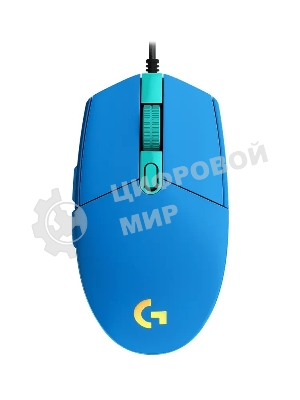 Мышь проводная Logitech G102 LIGHTSYNC синий, 8000 dpi, USB, кнопки - 6
