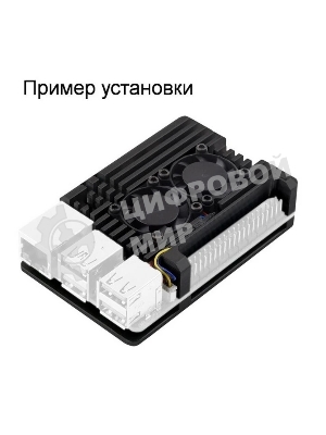 Компьютерный корпус ACD RA787 Metal Aluminum Case with Four-line Double Fans for Raspberry Pi 5