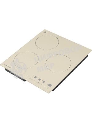 Индукционная варочная панель Maunfeld EVI.453-BG, конфорок: 3 шт., стеклокерамика, независимая, бежевый