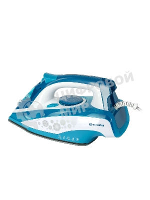 Утюг Eurostek EEI-2600 синий/белый, 2600 Вт, 45 г/мин, 140 г/мин, 350 мл