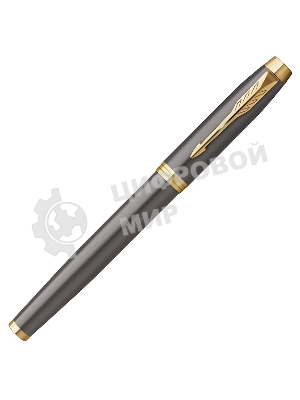 Ручка роллер Parker IM Premium Grey Core GT (2213778), F, черные чернила, подарочная коробка