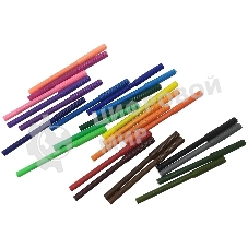 Фломастеры Silwerhof Eco 7.5мм 125мм, вентилируемый колпачок, 24 цвета, пакет с европодвесом