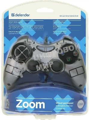 Геймпад Defender Zoom USB Xinput, 10 кнопок, 2 стика