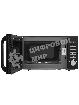 Микроволновая печь Haier HMB-DM208BA черный/серебристый, 20 л, 800 Вт, переключатели - кнопки, поворотный механизм
