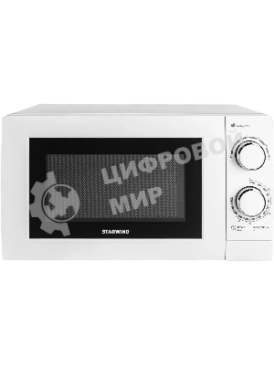 Микроволновая печь Starwind SMW3820 белый, 20 л, 700 Вт, переключатели - поворотный механизм