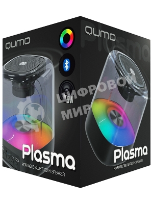 Акустическая система QUMO Plasma ВТ 0082 5 ВТ объемное звучание RGb подсветка