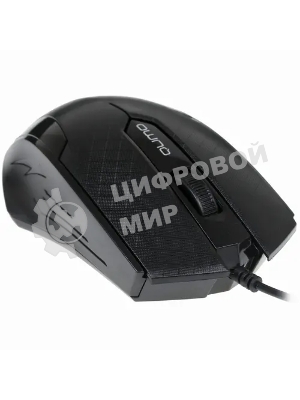 Мышь проводная Qumo Office M14 черный, 1000 dpi, USB, кнопки - 3
