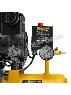 Компрессор безмасляный малошумный Denzel DLP-950/10, 950 Вт,10 л, 2850 об/мин, 170 л/мин