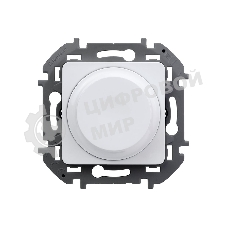 Светорегулятор поворотный Legrand без нейтрали, 300 Вт, белый