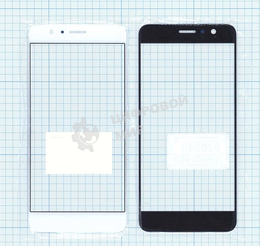 Стекло для Huawei Honor 8 белое