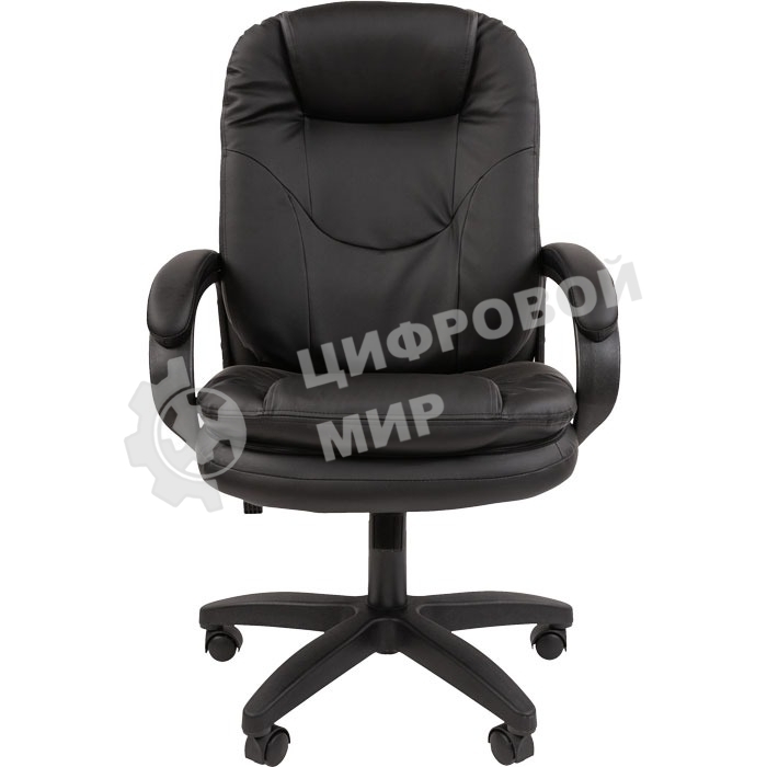 Кресло Chairman 668 LT NEW черный, экокожа, 120 кг