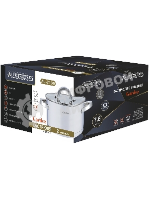 Кастрюля ALBERG AL-2130 с крышкой 7,6 л