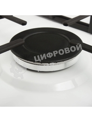 Газовая варочная панель Maunfeld EGHE.32.3EW/G, 2 конфорки, эмалированная сталь, белый