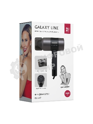 Фен Galaxy Line GL 4357 черный, 2100 Вт