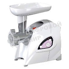 Мясорубка электрическая Аксион М642.03 белый, 2000 Вт, 3 кг/мин, реверс, защита от перегрузки, насадки - 4