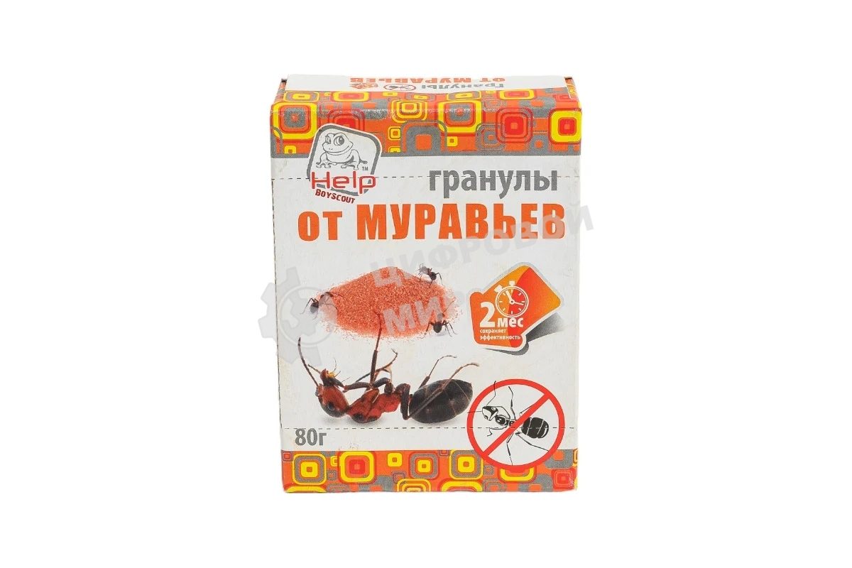 Гранулы HELP от муравьев в коробке, 80 г 80277