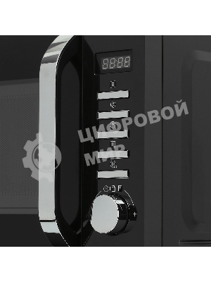 Микроволновая печь Haier HMB-DM208BA черный/серебристый, 20 л, 800 Вт, переключатели - кнопки, поворотный механизм