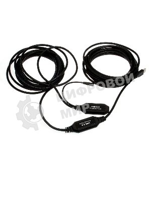 Кабель-адаптер USB3.0-repeater, удлинительный активный Am-->Af 10м VCOM