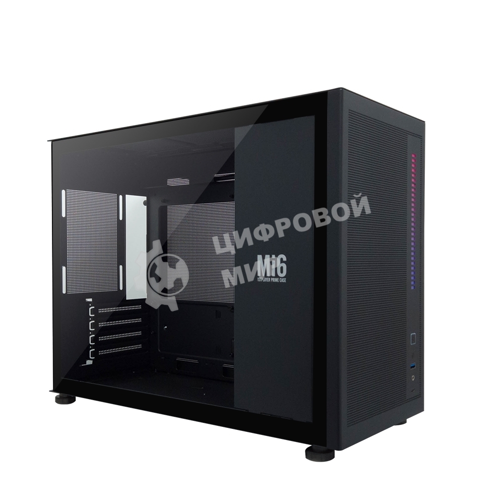 Компьютерный корпус 1STPLAYER MIKU Mi6, Mini-Tower, чёрный