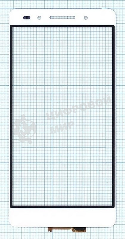Сенсорное стекло (тачскрин) для Huawei Honor 7X, белое