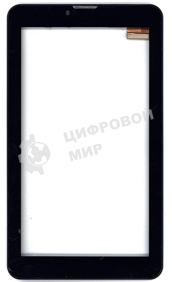 Сенсорное стекло (тачскрин) для Irbis TX76. черное с рамкой
