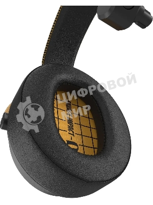 Гарнитура Bloody MR595 Renegade чёрный, беспроводная + проводная, Bluetooth/радиоканал/USB-C, до 135 ч, подсветка, съёмный микрофон