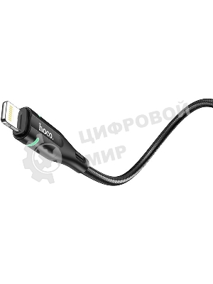 Кабель Hoco U93 Shadow iP USB (m)-Lightning (m) 1.2м черный коробка