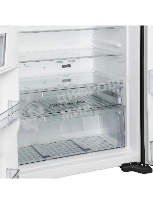 Холодильник Hitachi R-W660PUC7 GGR серый двухкамерный 396/144л морозилка сверху No Frost, Side by Side