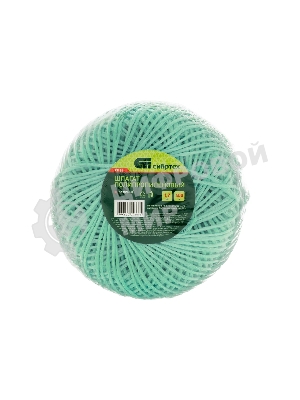 Шпагат полипропиленовый Сибртех 1200 текс, 1,7 мм, L 400 м, зеленый