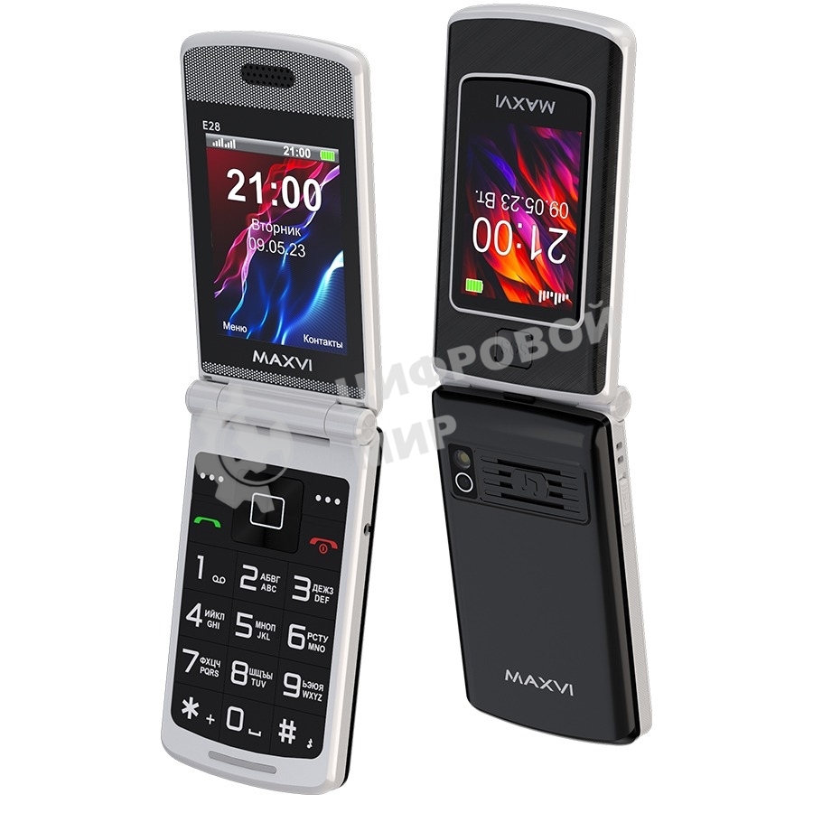 Мобильный телефон Maxvi E28 черный
