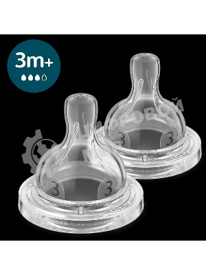 Соска для бутылочки Philips Anti-colic 3+ мес., 2 шт.