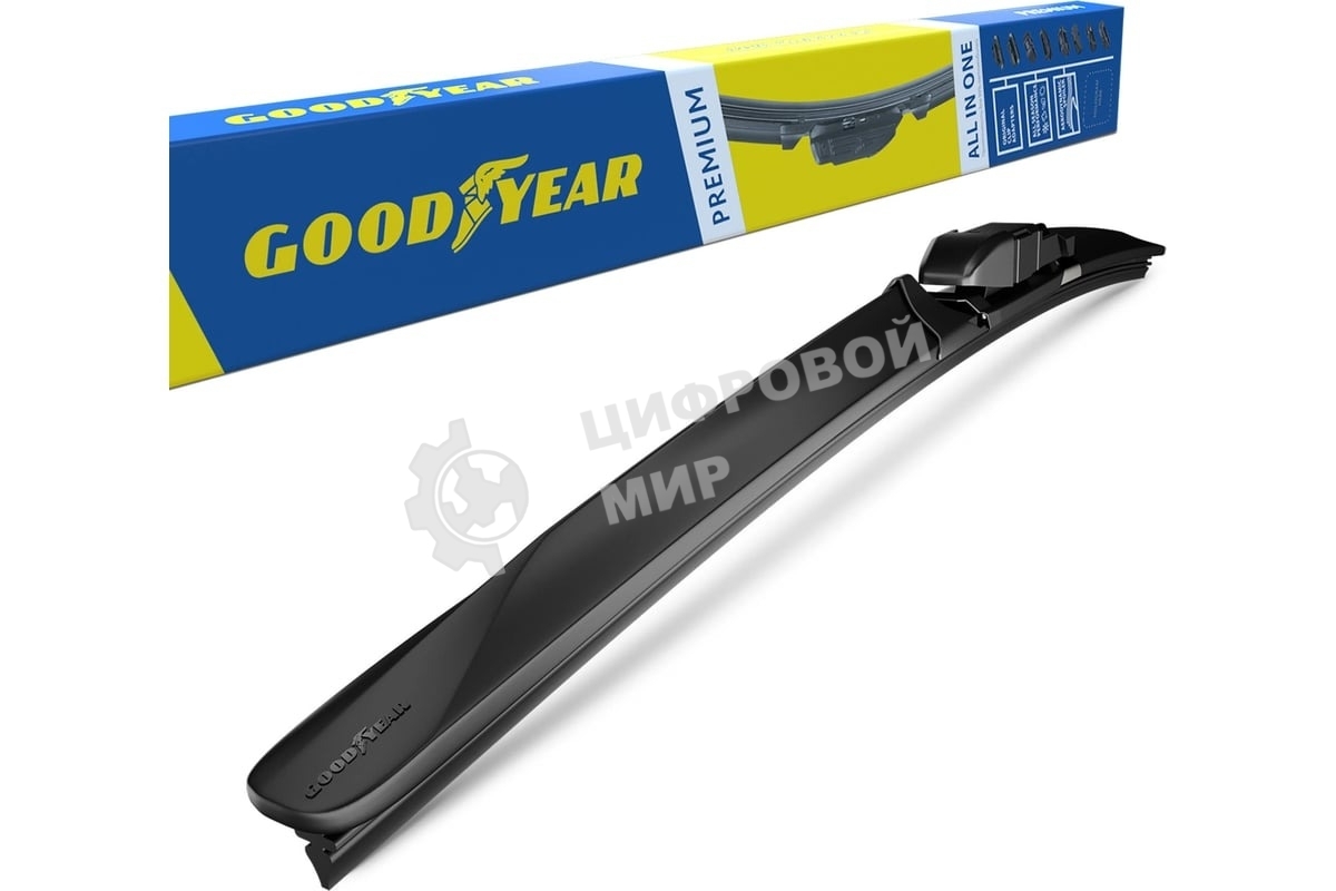Щетка стеклоочистителя GOODYEAR GY000441 PREMIUM 21''/53см бескаркасная