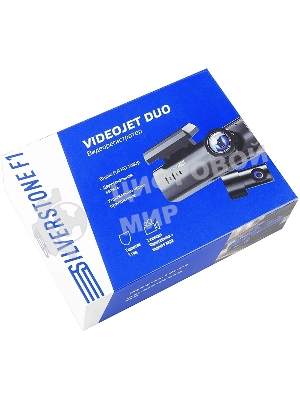 Видеорегистратор Silverstone F1 S8-WiFi VideoJet DUO, 1920x1080, с камерой заднего вида, Wi-Fi, G-сенсор