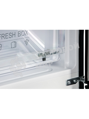 Холодильник Nordfrost RFC 390D NFGB черное матовое стекло двухкамерный 240/95л морозилка снизу