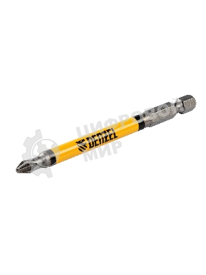 Набор бит Denzel PZ2х90, сталь S2, круглый профиль, 10 шт.