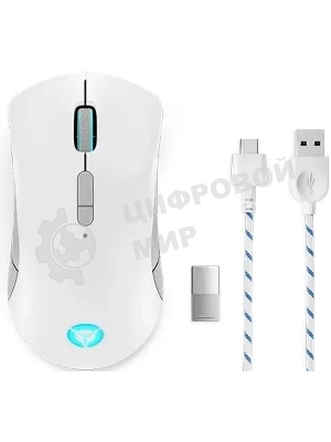 Мышь беспроводная/проводная Lenovo Legion M600 белый, 16000 dpi, радиоканал, Bluetooth, USB, кнопки - 9