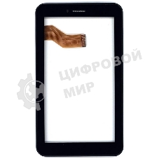 Сенсорное стекло (тачскрин) для Irbis TX74. черное с рамкой