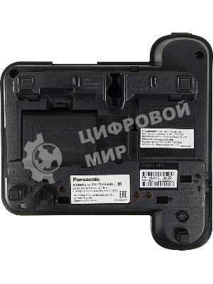 Телефон проводной Panasonic KX-TS2356RUB черный АОН,Caller ID,ЖКД,блокировка набора,выключение микрофона