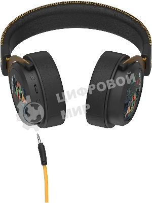 Гарнитура Bloody MR595 Renegade чёрный, беспроводная + проводная, Bluetooth/радиоканал/USB-C, до 135 ч, подсветка, съёмный микрофон